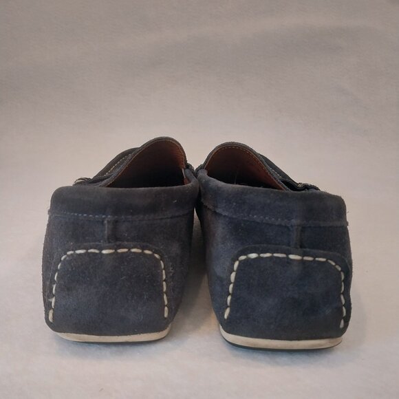 Allen Edmonds Mens 10 Shoes Blue Suede Penny Loafer Driver Casual Preppy Slip On main image 7